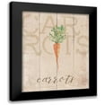 thumbnail image 1 of Louise, Gigi 12x14 Black Modern Framed Museum Art Print Titled - Carrots, 1 of 5