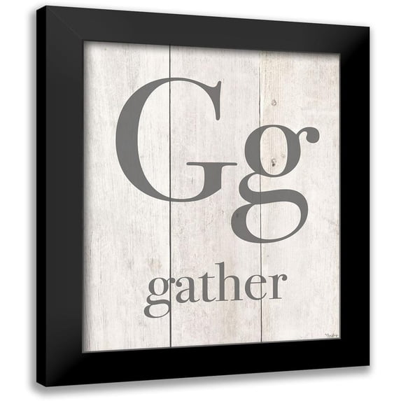 Louise, Gigi 12x14 Black Modern Framed Museum Art Print Titled - Gather