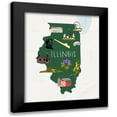 thumbnail image 1 of Louise, Gigi 12x14 Black Modern Framed Museum Art Print Titled - Illinois Icons, 1 of 5