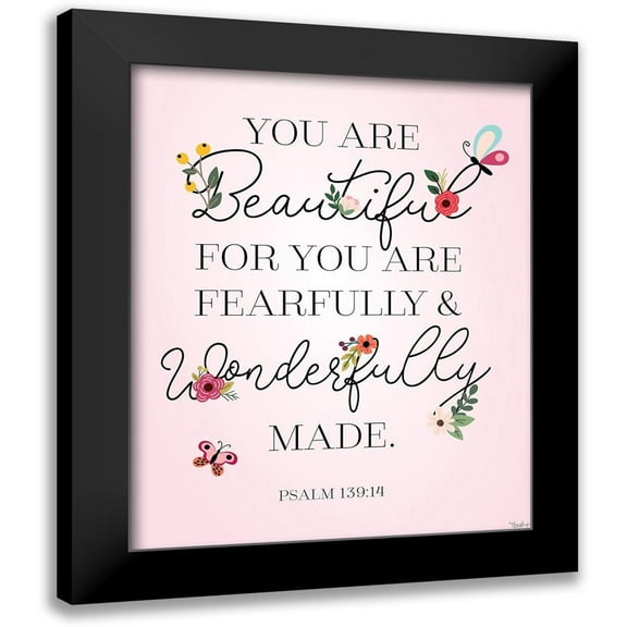 Louise, Gigi 12x14 Black Modern Framed Museum Art Print Titled - You Beautiful