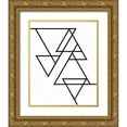 thumbnail image 1 of Louise, Gigi 12x14 Gold Ornate Wood Framed with Double Matting Museum Art Print Titled - White Triangle, 1 of 4
