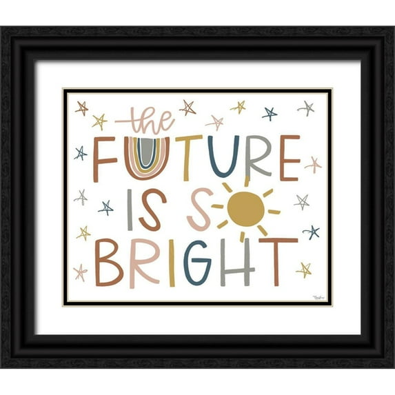 Louise, Gigi 14x12 Black Ornate Wood Framed with Double Matting Museum Art Print Titled - Future Bright Fall