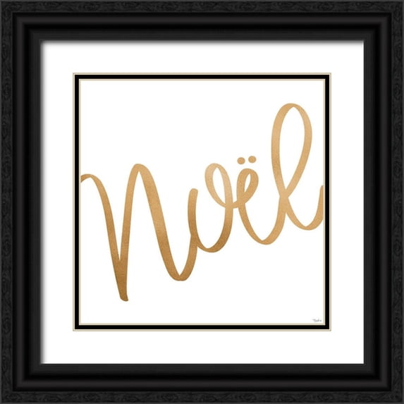 Louise, Gigi 15x15 Black Ornate Wood Framed with Double Matting Museum Art Print Titled - Noel Gold