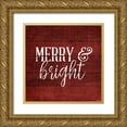thumbnail image 1 of Louise, Gigi 15x15 Gold Ornate Wood Framed with Double Matting Museum Art Print Titled - Merry Red, 1 of 4