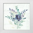 thumbnail image 1 of Louise, Gigi 15x15 White Modern Wood Framed Museum Art Print Titled - Wild Floral BLUE 2, 1 of 4