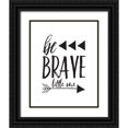 thumbnail image 1 of Louise, Gigi 15x18 Black Ornate Wood Framed with Double Matting Museum Art Print Titled - Be Brave, 1 of 4