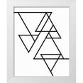 thumbnail image 1 of Louise, Gigi 15x18 White Modern Wood Framed Museum Art Print Titled - White Triangle, 1 of 4