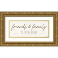 thumbnail image 1 of Louise, Gigi 18x10 Gold Ornate Wood Framed with Double Matting Museum Art Print Titled - Friends Gather, 1 of 4