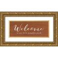 thumbnail image 1 of Louise, Gigi 18x10 Gold Ornate Wood Framed with Double Matting Museum Art Print Titled - Welcome Pumpkin Patch, 1 of 4
