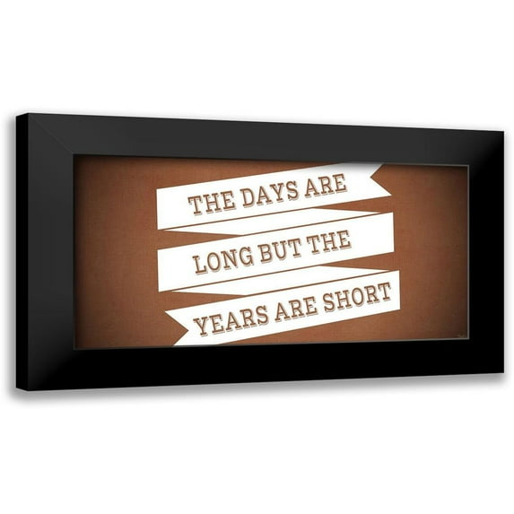 Louise, Gigi 18x11 Black Modern Framed Museum Art Print Titled - Days Long Orange