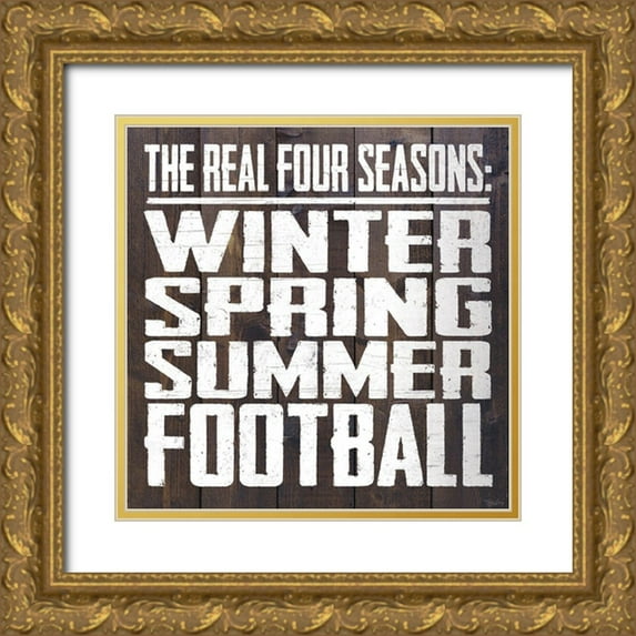 Louise, Gigi 20x20 Gold Ornate Wood Framed with Double Matting Museum Art Print Titled - Four Seasons