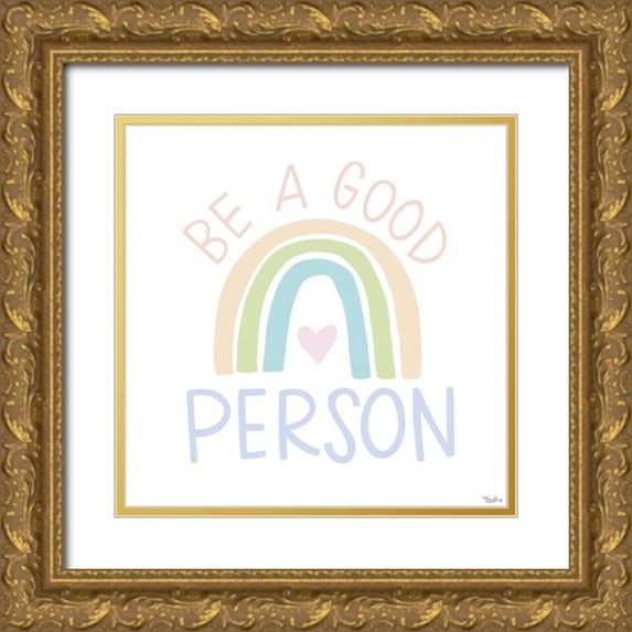 Louise, Gigi 20x20 Gold Ornate Wood Framed with Double Matting Museum Art Print Titled - Good Person Pastel