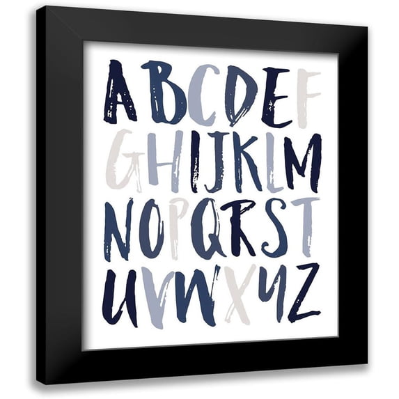 Louise, Gigi 20x24 Black Modern Framed Museum Art Print Titled - Boys Upper Letters