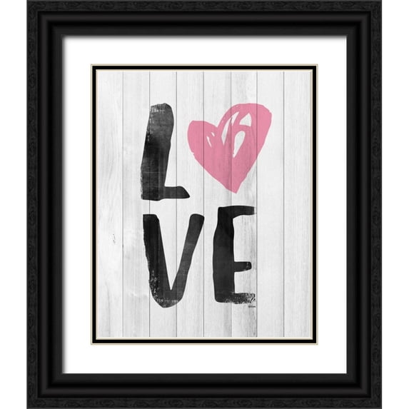 Louise, Gigi 20x24 Black Ornate Wood Framed with Double Matting Museum Art Print Titled - LOVE
