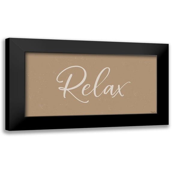 Louise, Gigi 24x14 Black Modern Framed Museum Art Print Titled - Relax