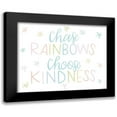 thumbnail image 1 of Louise, Gigi 24x20 Black Modern Framed Museum Art Print Titled - Chase Rainbows Pastel, 1 of 5