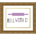 thumbnail image 1 of Louise, Gigi 24x20 Gold Ornate Wood Framed with Double Matting Museum Art Print Titled - Roll With It, 1 of 4