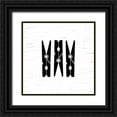 thumbnail image 1 of Louise, Gigi 26x26 Black Ornate Wood Framed with Double Matting Museum Art Print Titled - Clothespins, 1 of 4