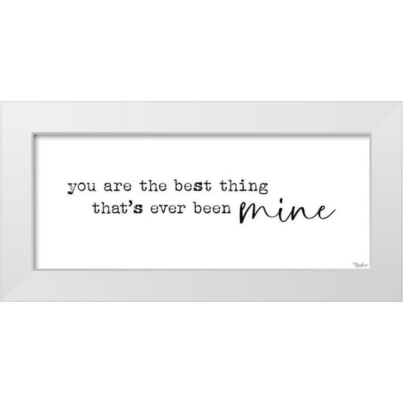 Louise, Gigi 32x15 White Modern Wood Framed Museum Art Print Titled - Best Thing