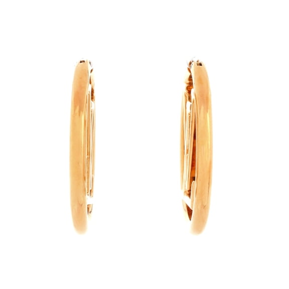 Louise Hoop Earrings Metal GM By Rebag