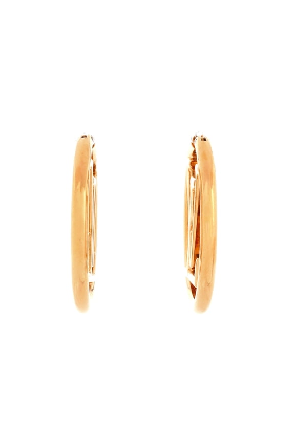 Louise Hoop Earrings Metal GM By Rebag