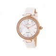 thumbnail image 1 of Louise Mother-Of-Pearl Leather-Band Watch - Rose Gold/Silver, 1 of 3