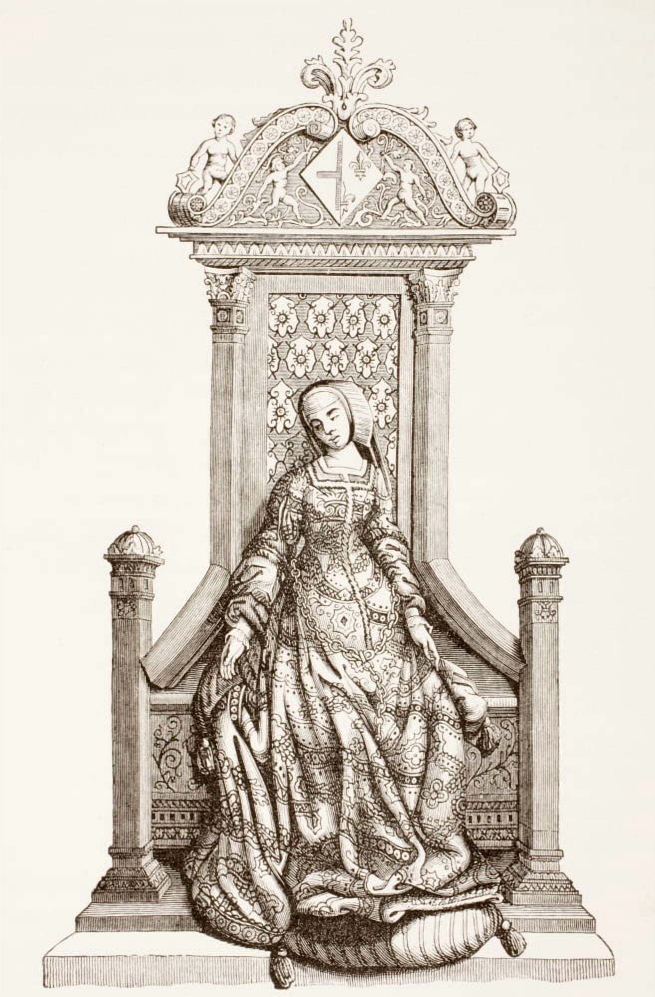 Louise Of Savoy 1476 Canvas Art - Ken Welsh Design Pics (22 x 36)