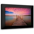 thumbnail image 1 of Louise, Tracie 24x17 Black Modern Framed Museum Art Print Titled - Pink Pier, 1 of 5