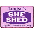 thumbnail image 1 of Louise's Purple & Pink SHE SHED Vintage Sign 8x12 Woman Wall Decor 108120040242, 1 of 1
