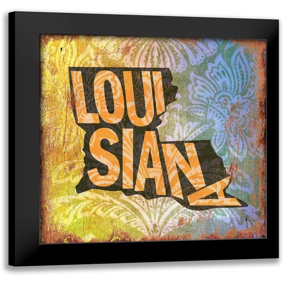Louisiana 15x15 Black Modern Framed Museum Art Print Titled - Art Licensing Studio