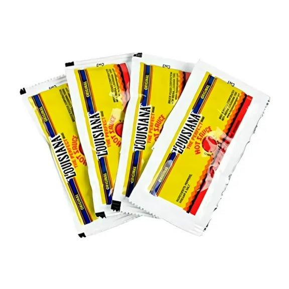 Louisiana 7 Gram Hot Sauce Portion Packets l Pack of 100