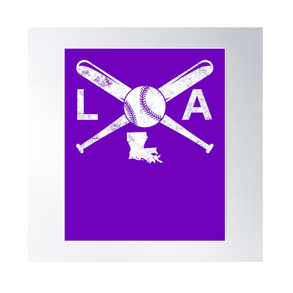 Louisiana Baseball Love La Baseball Louisiana Baseball Gear Poster Wall Art Modern Wall Decor For Living Room Bedroom