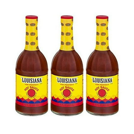 Louisiana Brand The Perfect Hot Sauce, 3 Bottles | 12.0 FL OZ