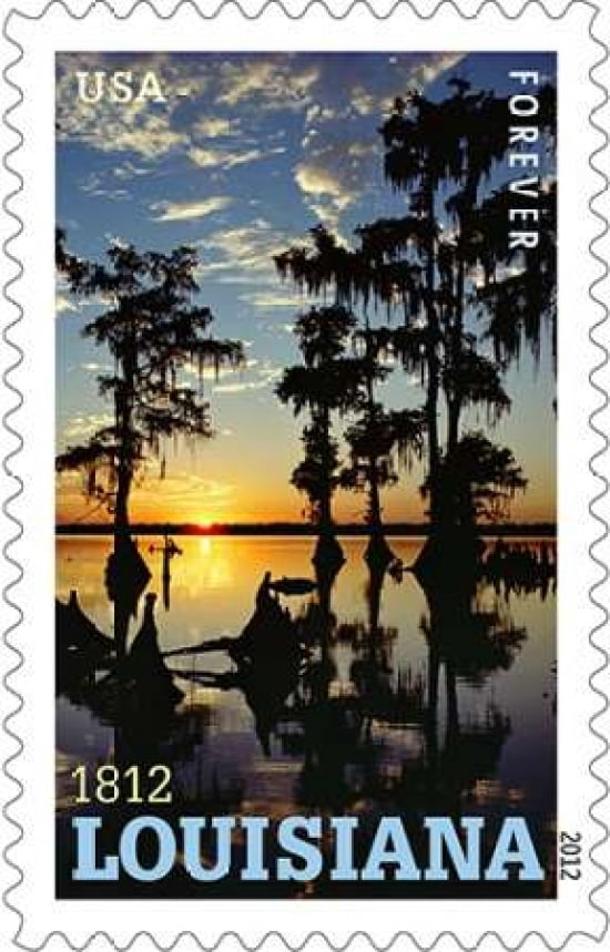Louisiana Canvas Art - US POSTAL SERVICE (12 x 18)
