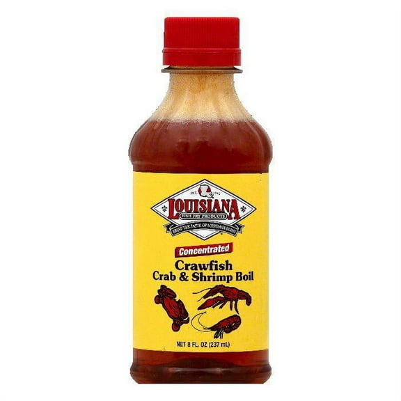 Louisiana Concentrated Crawfish Shrimp & Crab Boil, 8 OZ (Pack of 12)
