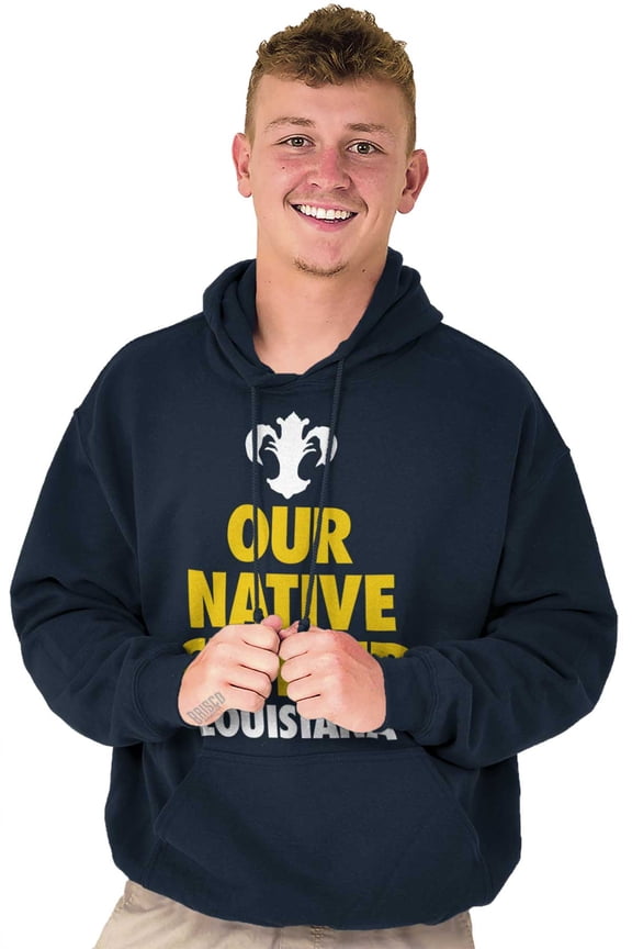 Louisiana Crawfish Fleur De Lis Funny Hoodie Sweatshirt Women Men Brisco Brands L