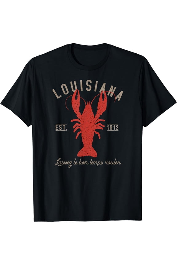 Louisiana Crawfish T Shirt Laissez le bon temps rouler T-Shirt