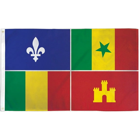 Louisiana Creole Flag 3x5ft Historical American Flag New Orleans Creole Flag