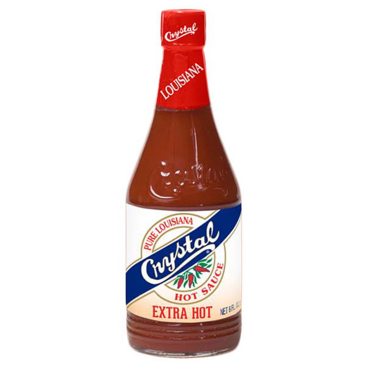 Louisiana Crystal Extra Hot Sauce 6 oz Glass Bottles Pack of 1