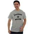 thumbnail image 1 of Louisiana Cute Fleur de Lisa Souvenir Plus Size Crewneck Graphic Tee Shirt Brisco Brands 5X, 1 of 3