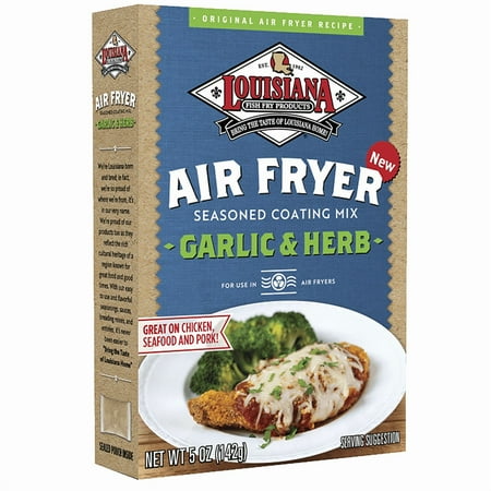 Louisiana Fish Fry Air Fryer Garlic & Herb Coating Mix 5 oz