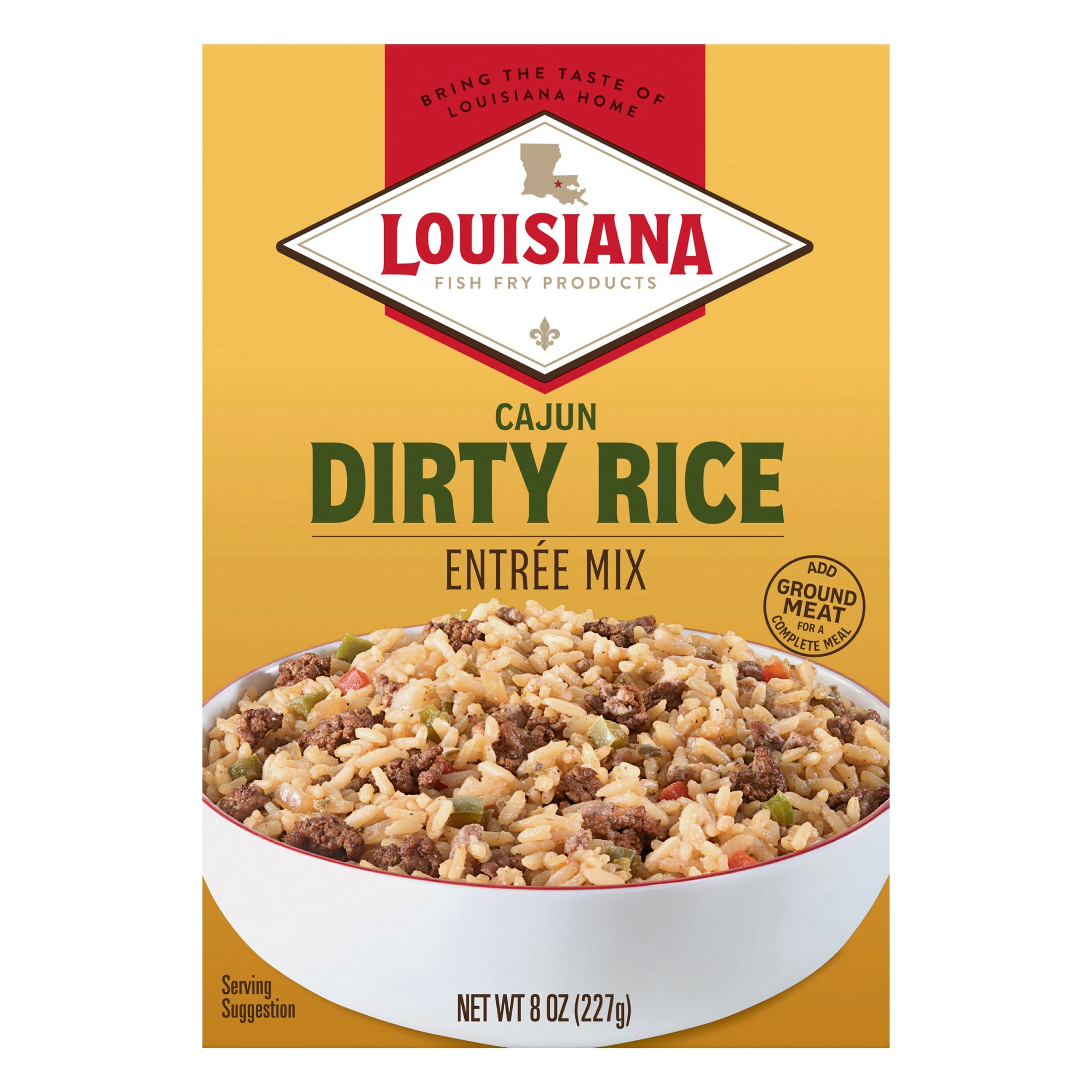 Louisiana Fish Fry Cajun Dirty Rice Mix, 8 oz