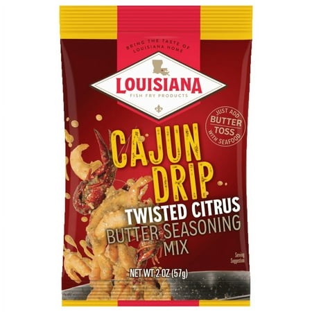 Louisiana Fish Fry Cajun Drip – Twisted Citrus Seasoning Mix, 2 oz