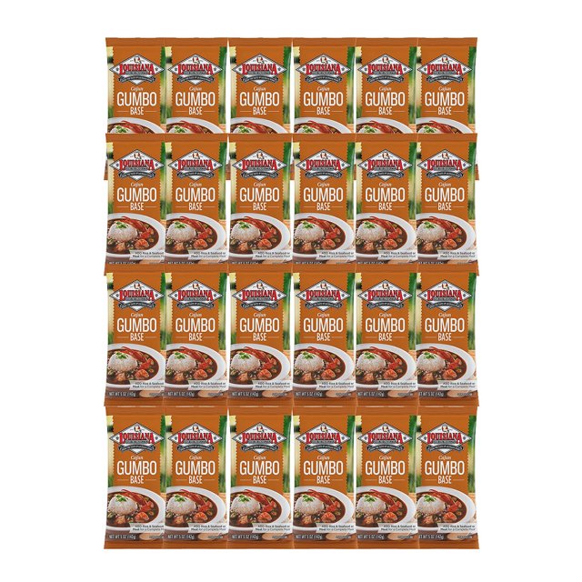Louisiana Fish Fry Cajun Gumbo Base Mix 5 oz (Pack of 24)