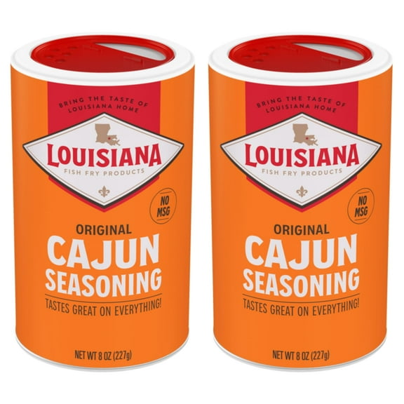 Louisiana Fish Fry Cajun Seasoning 8 Oz (2 Pack)