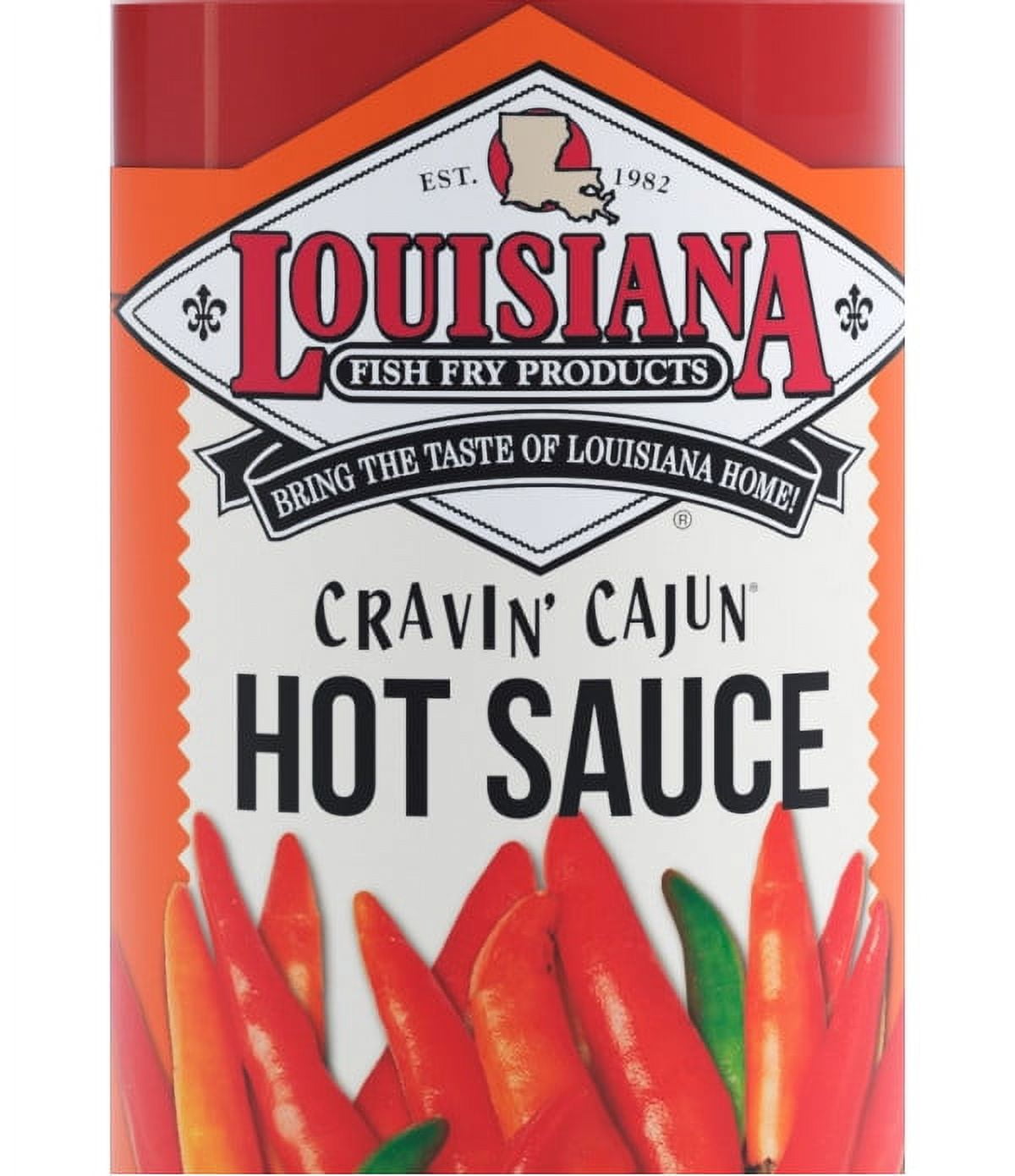 Louisiana Fish Fry Cravin Cajun Hot Sauce Gallon