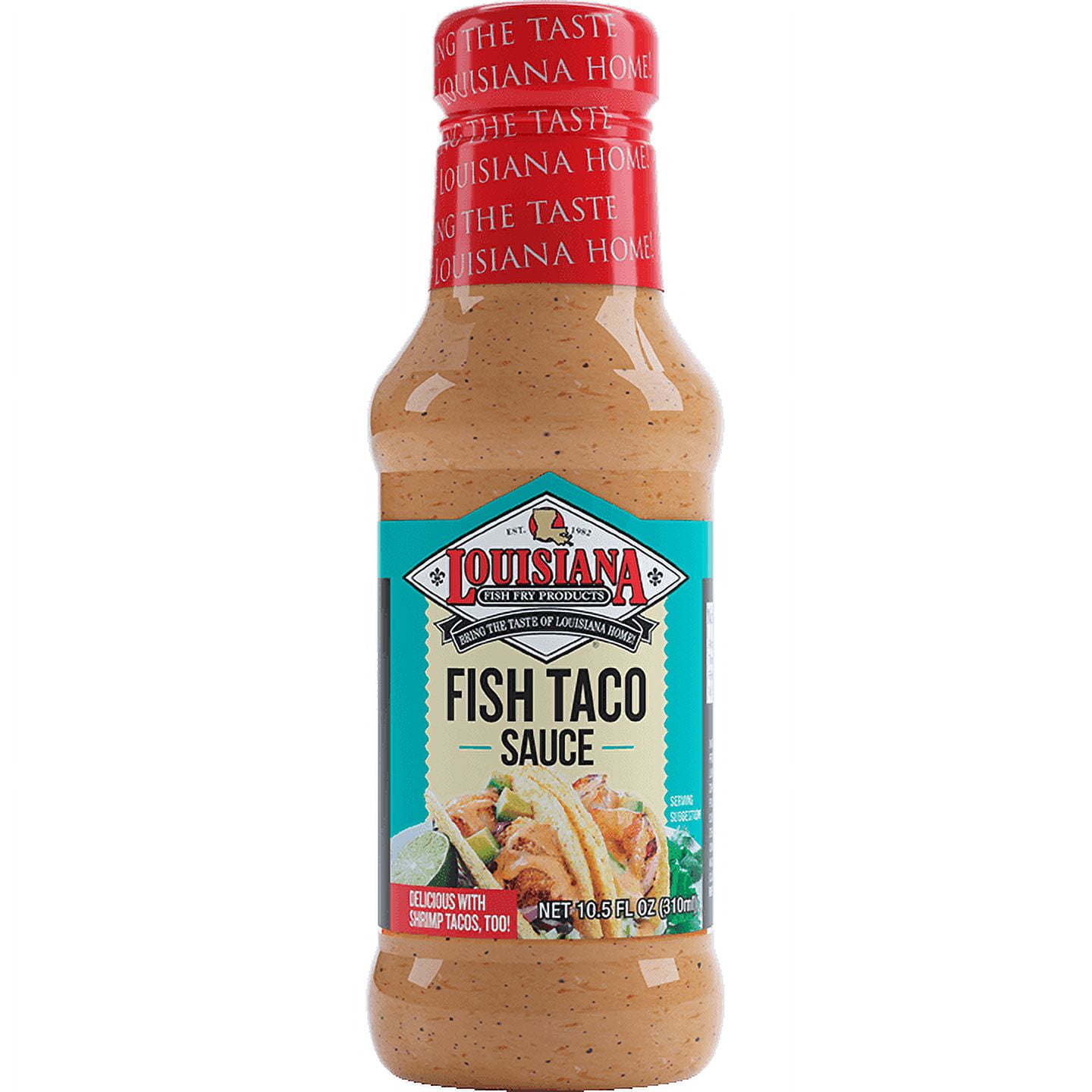 Louisiana Fish Fry Fish Products Fish Taco Sauce 10.5 oz Bottle