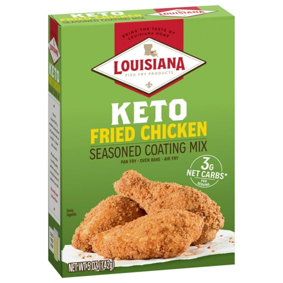 Louisiana Fish Fry Keto Seasoned Fried Chicken Mix 5 oz (Pack Of 12)