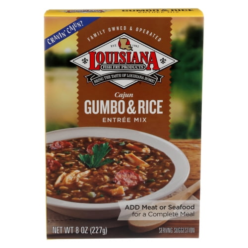 Louisiana Fish Fry Mix Gumbo with Rice 8 oz (Pack Of 12)