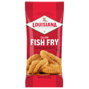 Louisiana Fish Fry Crispy Cajun Fish Fry Seasoned Coating Mix, 10 oz Bag